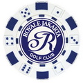 Dice design Custom Poker Chip Ball Marker - Foil Heat Stamped